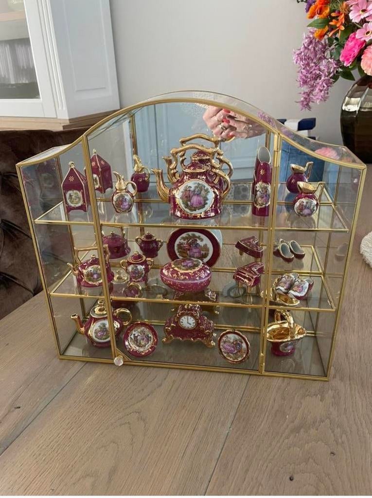 Messing kastje met Limoges, Antiek en Kunst, Ophalen