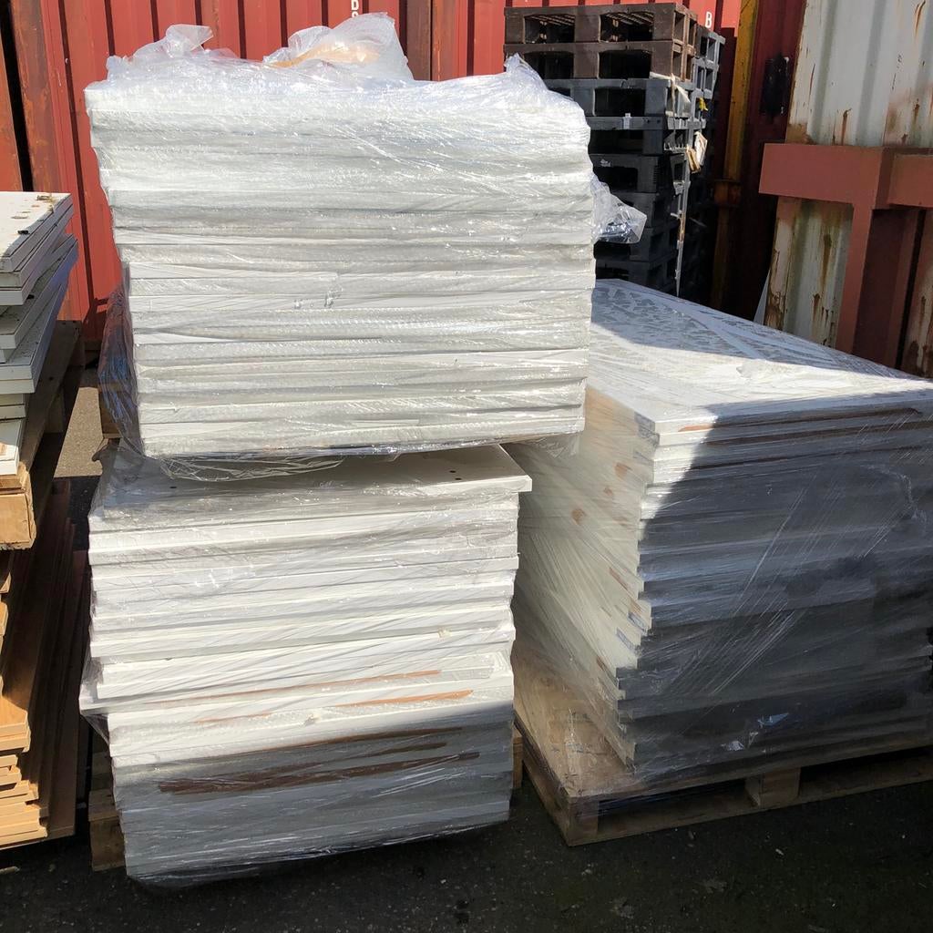 Partij spaanplaat / bladen (80x180cm) - wit fineer, Doe-het-zelf en Verbouw, Hout en Planken, Ophalen, 25 tot 50 mm, Nieuw, Plank