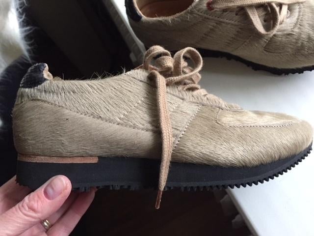 Fred de la Bretoniere van echt leren vacht/haar, Kleding | Dames, Schoenen, Fred de la Bretoniere, Verzenden, Beige, Nieuw