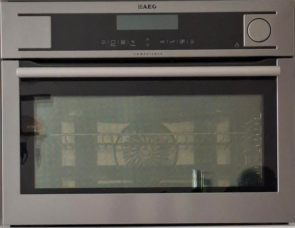 Combi stoomoven AEG KS8404101M, Witgoed en Apparatuur, Gebruikt, Hete lucht, Inbouw, Ophalen