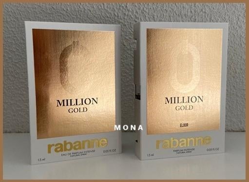 Million Gold for Him set 2 parfum samples proefjes testers, Verzenden, Nieuw