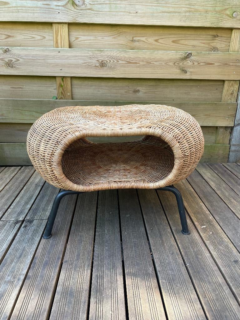 IKEA GAMLEHULT rotan poef / bijzettafel, Ophalen, Minder dan 50 cm, 125 cm of meer, Zo goed als nieuw