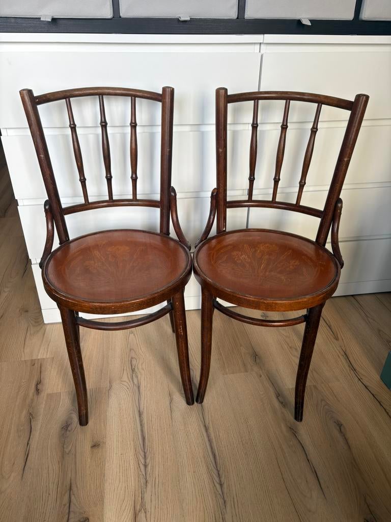 Eetkamerstoelen / cafe stoelen, Antiek en Kunst, Antiek | Meubels | Stoelen en Banken, Ophalen