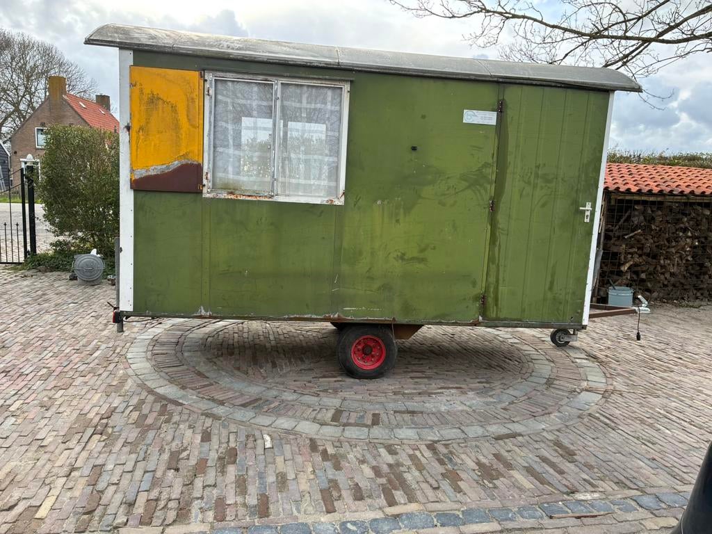 Robuuste Pipowagen / Schaftkeet - Ideaal voor klus of tuin, Ophalen of Verzenden, Gebruikt