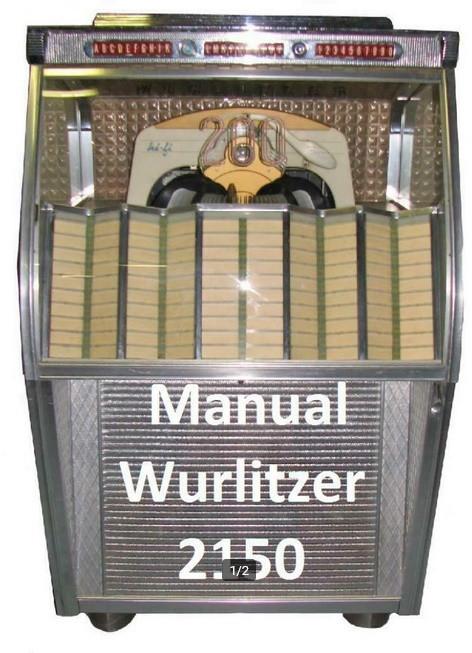Boekwerk Handleiding Manual wurlitzer 2150, Ophalen of Verzenden, 1970 tot heden, Overige merken