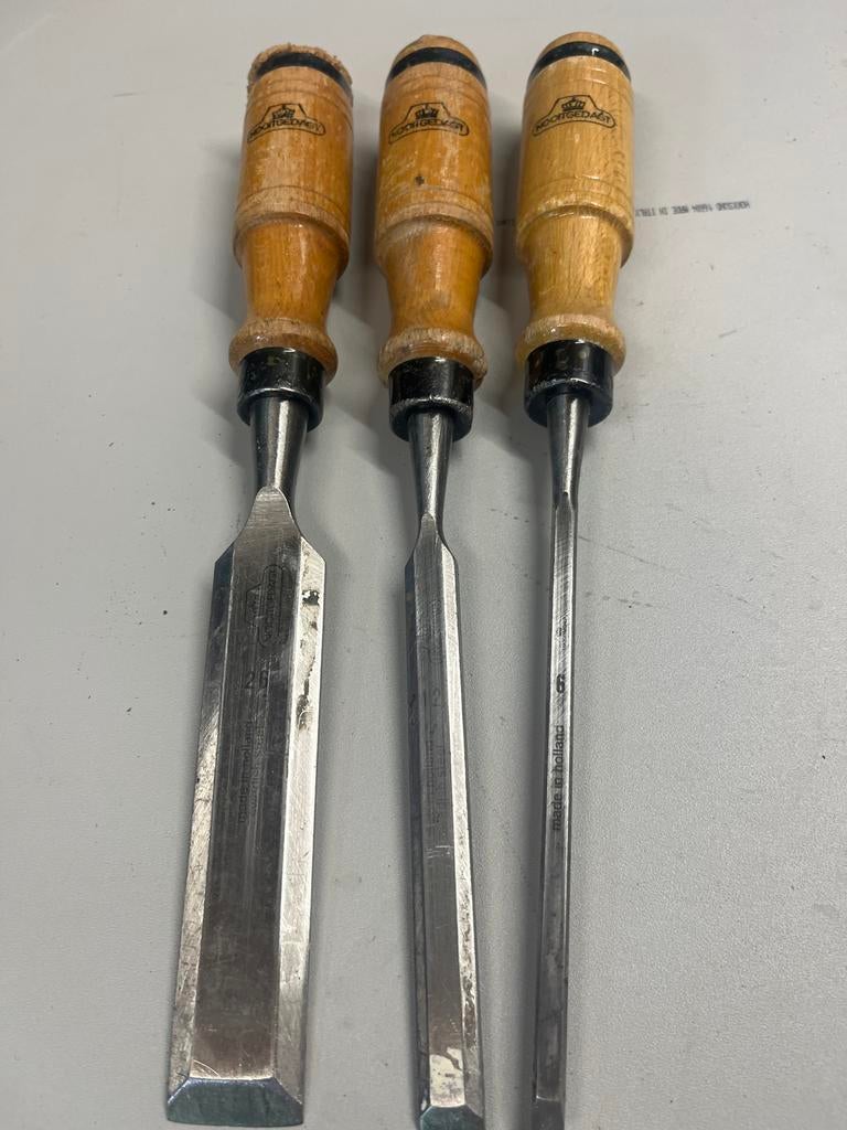 Set van 3 Nooitgedagt Steekbeitels - Diverse Maten, Ophalen of Verzenden, Gebruikt