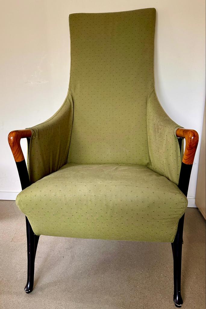 Prachtige originele Giorgetti fauteuil, Ophalen, Gebruikt, Minder dan 75 cm, Mid century / Italiaans design