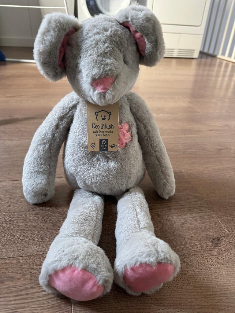 Tender Toys knuffel eco plush muis ca. 50 cm lang nieuw, Ophalen of Verzenden, Nieuw, Overige typen