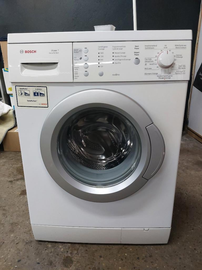 Wasmachine Bosch Max 7 Vario Perfect, Ophalen, Gebruikt, Voorlader, 85 tot 90 cm