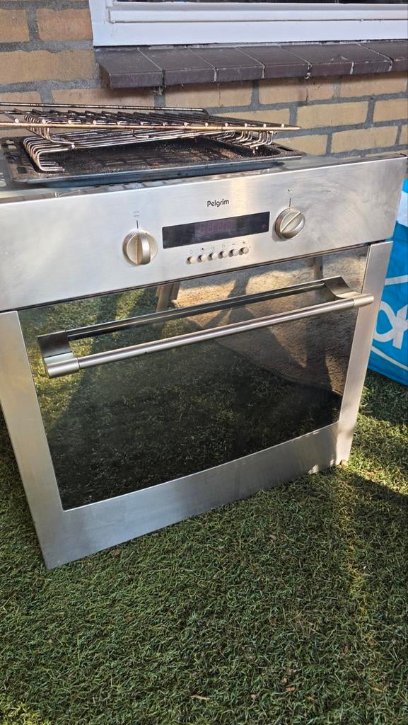 Pelgrim Inbouw Oven - Gebruikt maar functioneel, Gebruikt, Hete lucht, Oven met grill, Inbouw