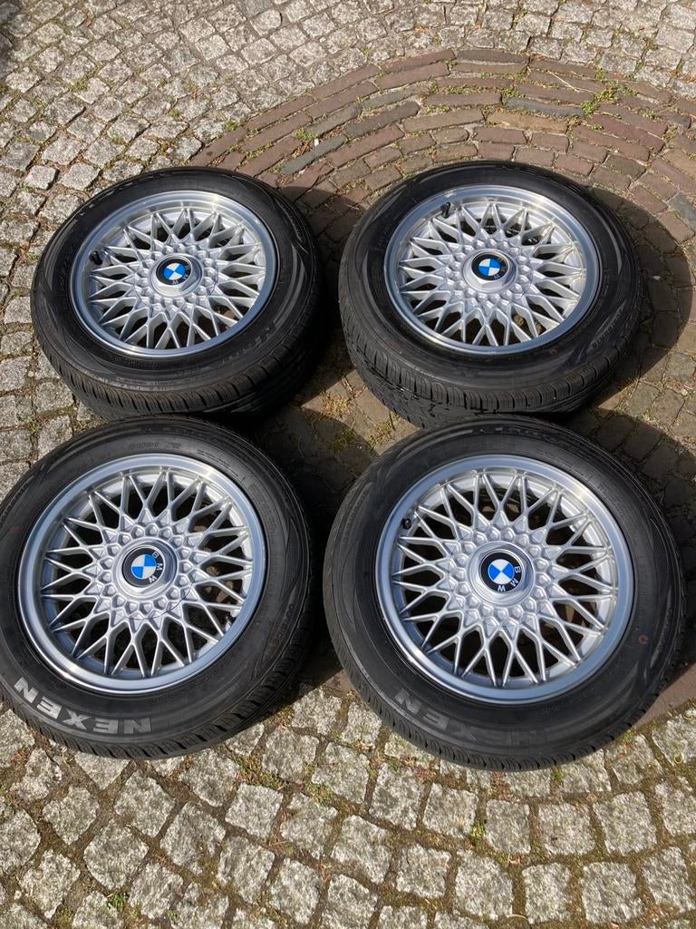 Originele BMW Style 5 velgen/ 15 inch / 4x100 / E30 "BBS", Auto-onderdelen, Banden en Velgen, Ophalen, Gebruikt, 15 inch, Velg(en)