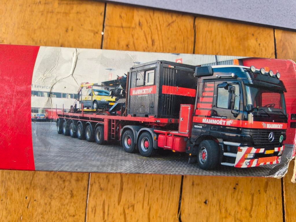 Conrad MB met 4 as Goldhofer trailer, Ophalen of Verzenden, Bus of Vrachtwagen, Conrad