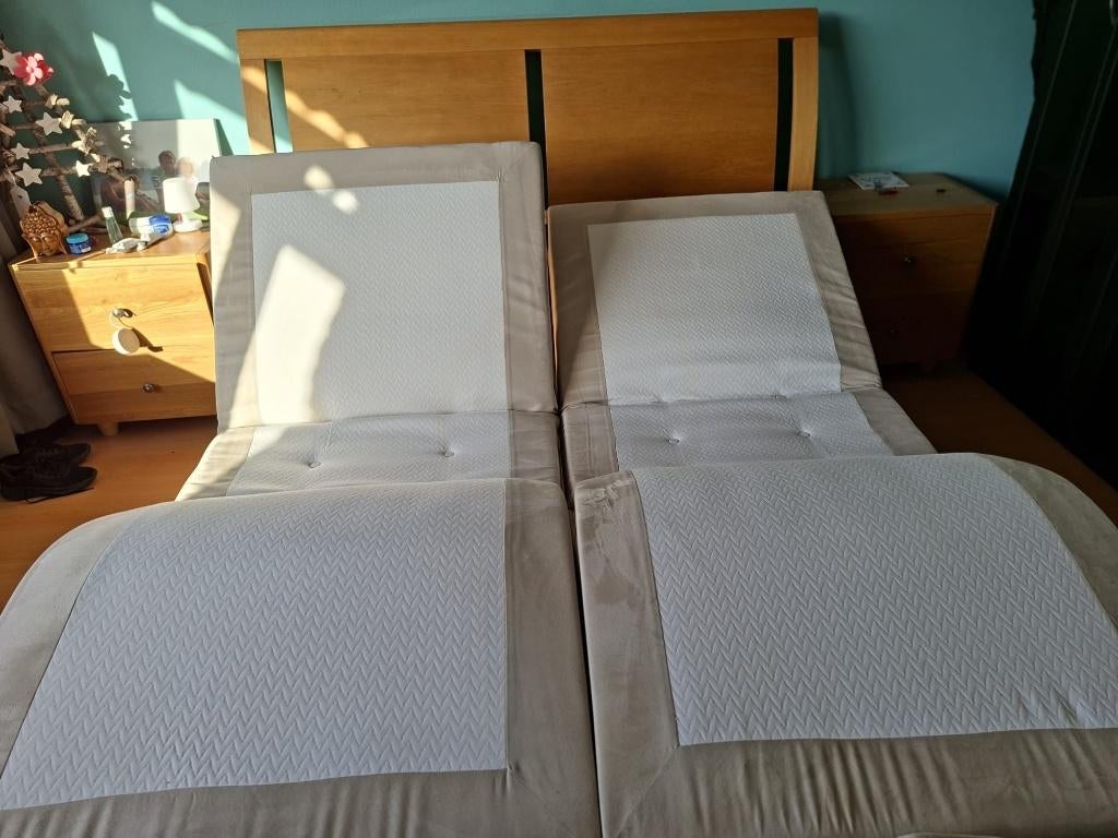 Bed, Tweepersoons, Ophalen of Verzenden, 200 cm, 160 cm
