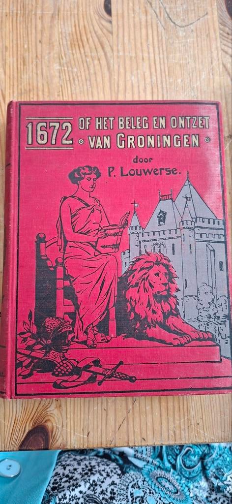 Oud boek over Groningse geschiedenis in linnen kaft, Boeken, Ophalen of Verzenden