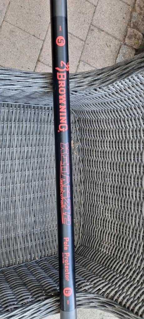 Browning Xtitan Z12 Pole Protector 6 deel, Watersport en Boten, Ophalen, Zo goed als nieuw, Vaste hengel