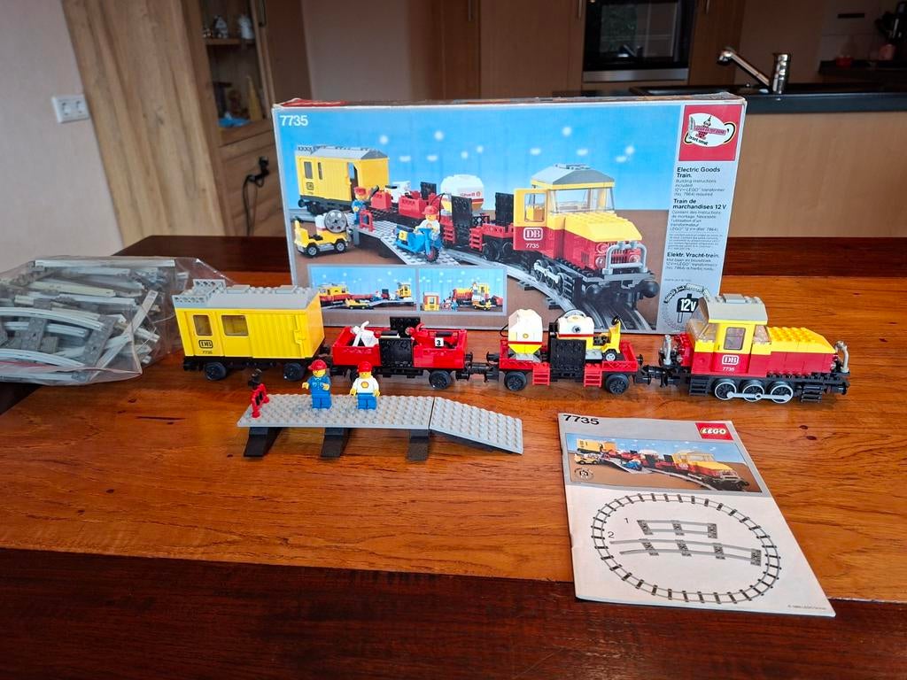 LEGO TREIN  7735 GOEDERENTREN 12VOLT  COMPLEET, Kinderen en Baby's, Speelgoed | Duplo en Lego, Lego, Ophalen of Verzenden, Zo goed als nieuw
