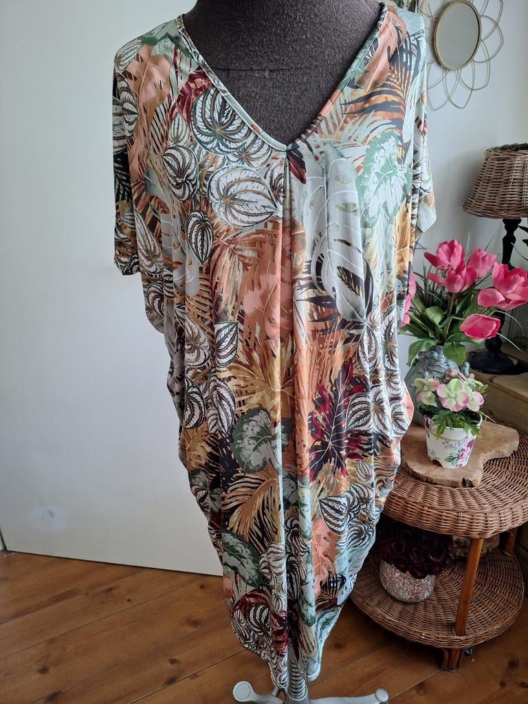 Jurk kreukvrij stretch maat m l xl xxl, Overige kleuren, Maat 46/48 (XL) of groter, Ophalen of Verzenden, Zo goed als nieuw