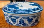 Delfts  Blauw? Deksel-doosje geglazuurd , Vintage,11X8 cm, Ophalen of Verzenden