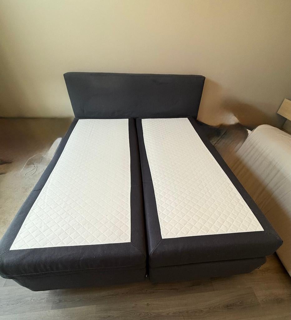Karlsson Arendal Boxspring 160X200 met Emma Sleeps Topper, Ophalen, Gebruikt, Tweepersoons, 200 cm