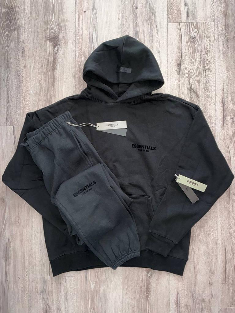 Essentials Trainingspak - L, Kleding | Heren, Truien en Vesten, Ophalen of Verzenden, Nieuw, Maat 52/54 (L), Zwart