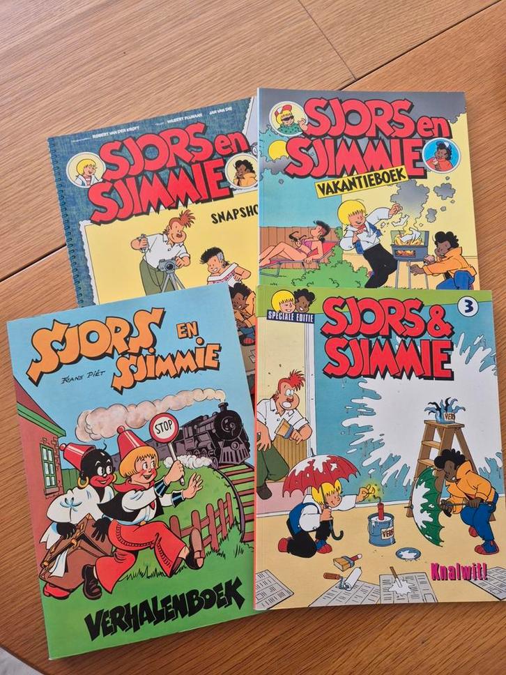 Collectie Sjors en Sjimmie stripboeken, Boeken, Stripboeken, Zo goed als nieuw, Meerdere stripboeken, Ophalen of Verzenden