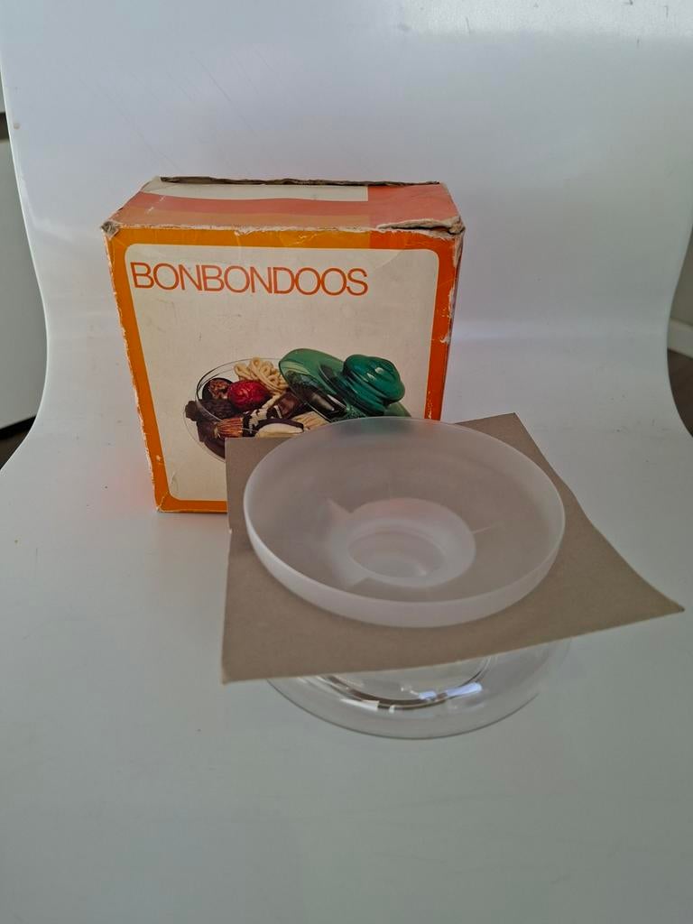 Bonboniere  Leerdam in  originele doosje, Antiek en Kunst, Ophalen of Verzenden