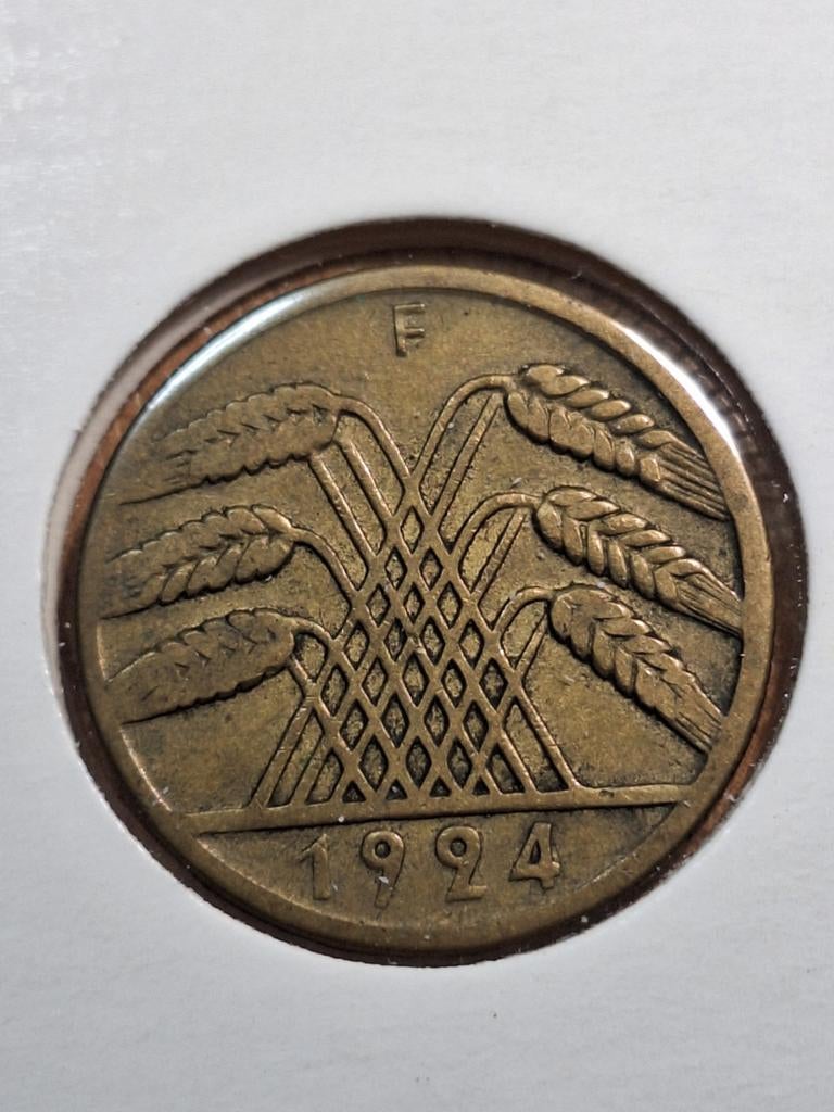 DUITSLAND 10 F rentenpfenning 1924 (#100), Ophalen of Verzenden, Duitsland, Losse munt