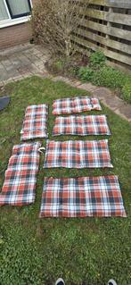 Tuinstoelkussens (6 stuks) (circa 95x45 cm), Ophalen, Gebruikt