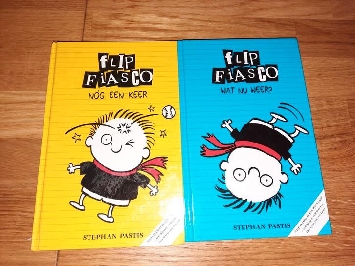 Flip Fiasco - Nog een keer & Wat nu weer? (2 boeken), Boeken, Kinderboeken | Jeugd | onder 10 jaar, Ophalen of Verzenden