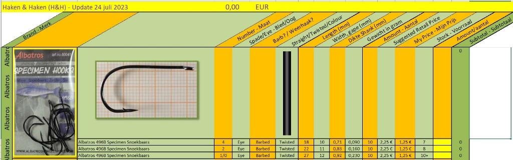 Haken & Haken, Watersport en Boten, Hengelsport | Algemeen, Nieuw, Haak, Verzenden