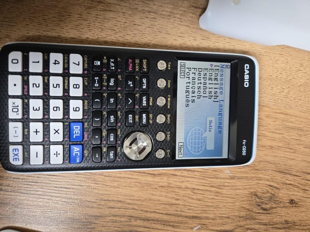 Casio grafische rekenmachine fx-CG50  wit, Diversen, Rekenmachines, Ophalen of Verzenden, Grafische rekenmachine, Zo goed als nieuw