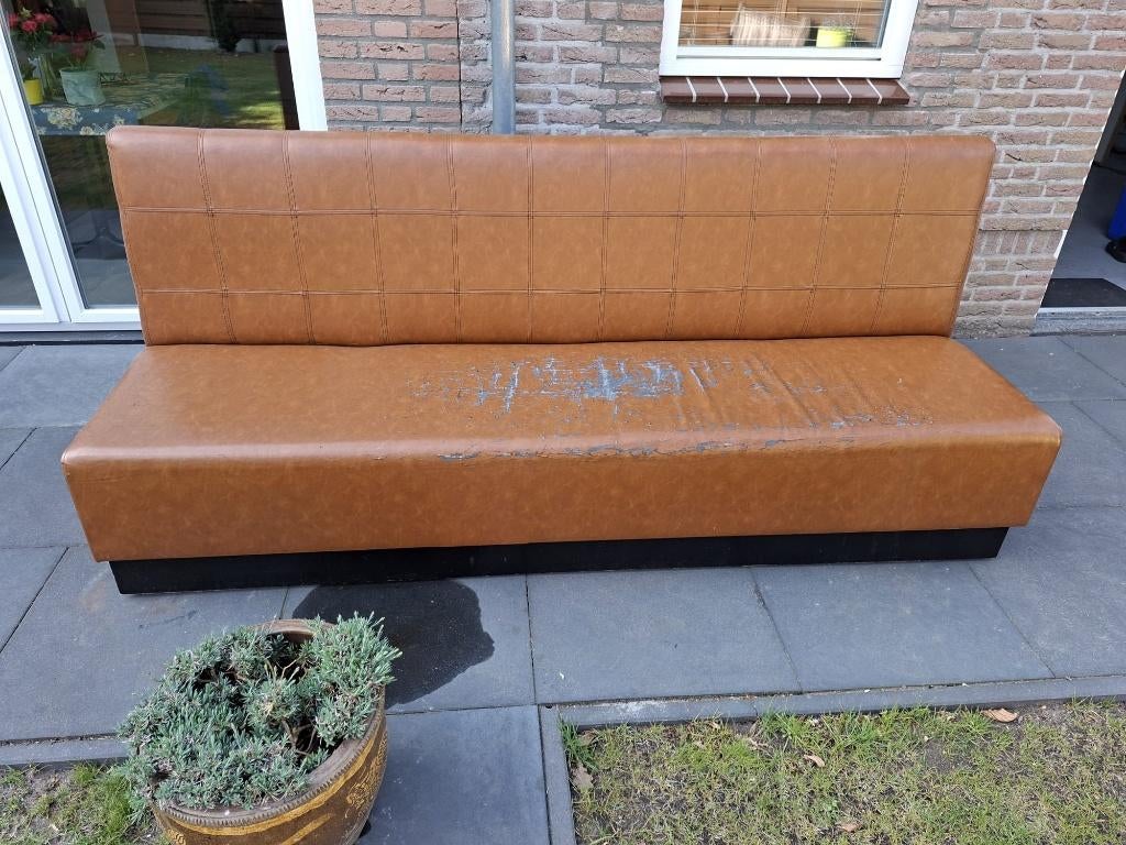 Keukenbank 2,3m breed, Huis en Inrichting, Banken | Bankstellen, Ophalen, Gebruikt, Minder dan 75 cm, Rechte bank