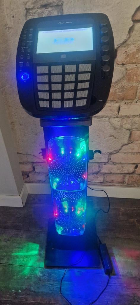 DJ booth/karaoke station met Led verlichting, Muziek en Instrumenten, Dj-sets en Draaitafels, Ophalen of Verzenden, Overige merken