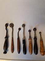 7 antieke radeerwieltjes, Ophalen of Verzenden