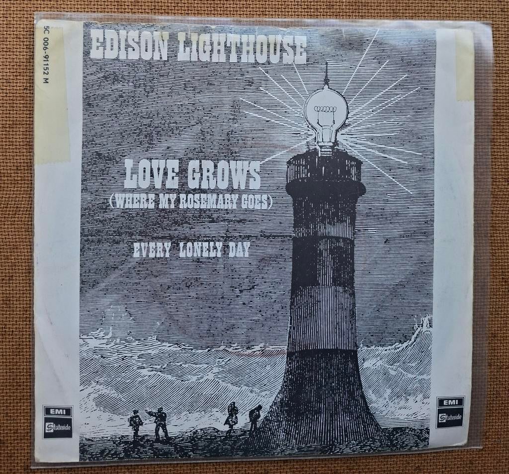 Edison Lighthouse - Love grows - Single is TOP, Cd's en Dvd's, Vinyl Singles, Gebruikt, Verzenden, 7 inch, Single