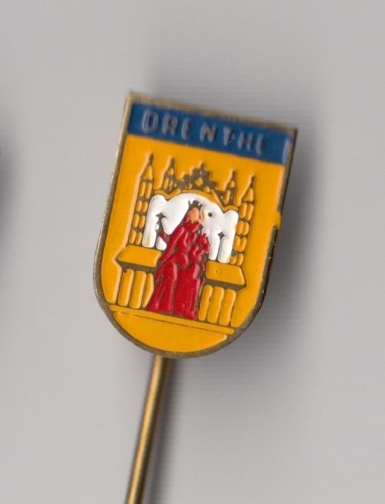 Drenthe Provincie wapen speldje, Verzamelen, Speldjes, Pins en Buttons, Gebruikt, Niet vindbaar, Niet vindbaar, Speldje of Pin