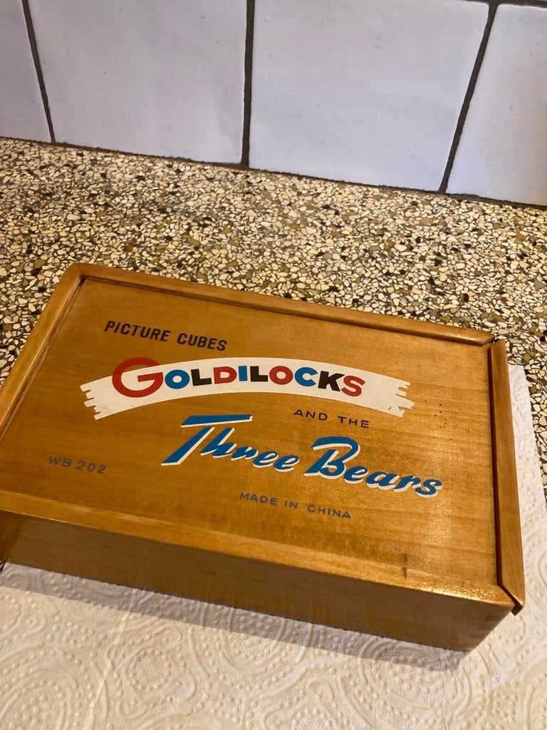 Blokpuzzel goudlokje, Ophalen of Verzenden