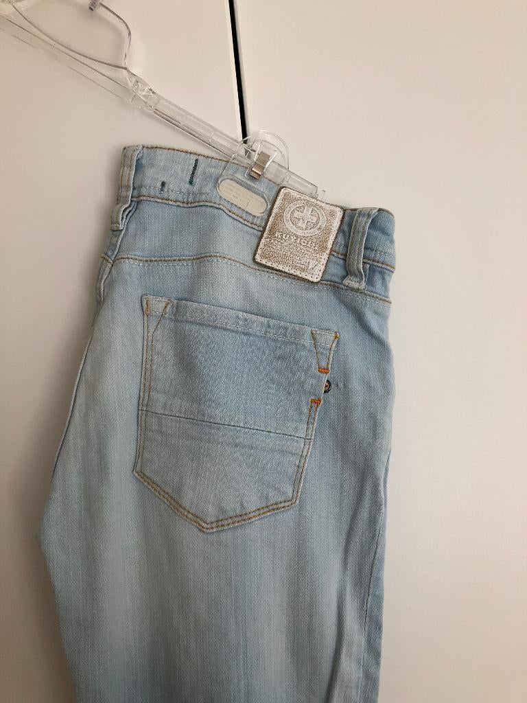 Mooie Kuyichi dames jeans Lichtblauw, Kleding | Dames, Spijkerbroeken en Jeans, Ophalen of Verzenden, Zo goed als nieuw, Blauw