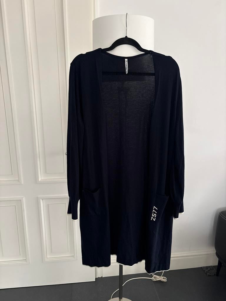 ZOSO Lang Vest donkerblauw Maat M, Kleding | Dames, Truien en Vesten, Ophalen of Verzenden, Zo goed als nieuw, Maat 38/40 (M)