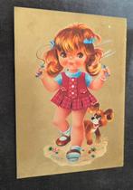 Meisje met springtouw en hondje, Verzenden, 1960 tot 1980, Gelopen, Kinderen