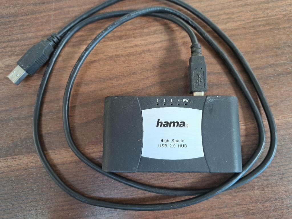 HAMA USB 2.0 Hub, Computers en Software, Dockingstations, Ophalen of Verzenden, Zo goed als nieuw, USB-hub, Hama