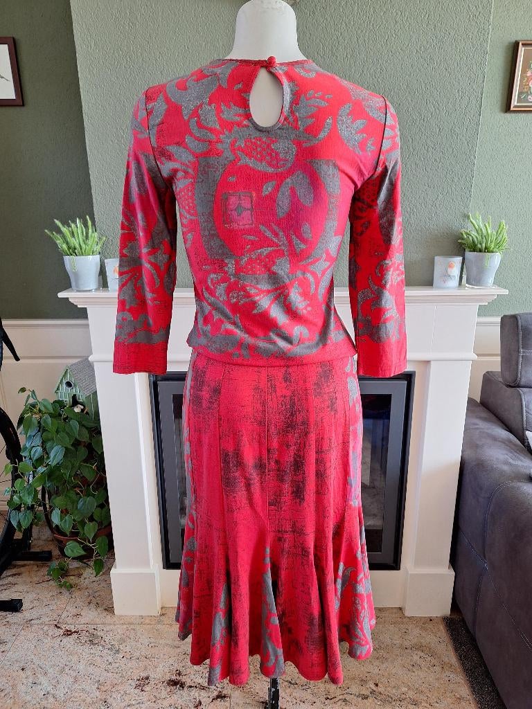 Joseph Ribkoff 2 delig schitterend setje rok shirt top S 36, Kleding | Dames, Jasjes, Kostuums en Pakken, Kostuum of Pak, Verzenden