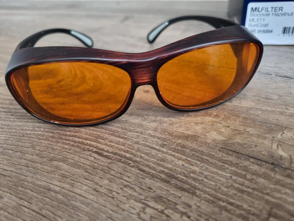 MLFILTER Biocover Hazelnut M SunCoat Zonnebril, Overige merken, Zonnebril, Bruin, Ophalen of Verzenden