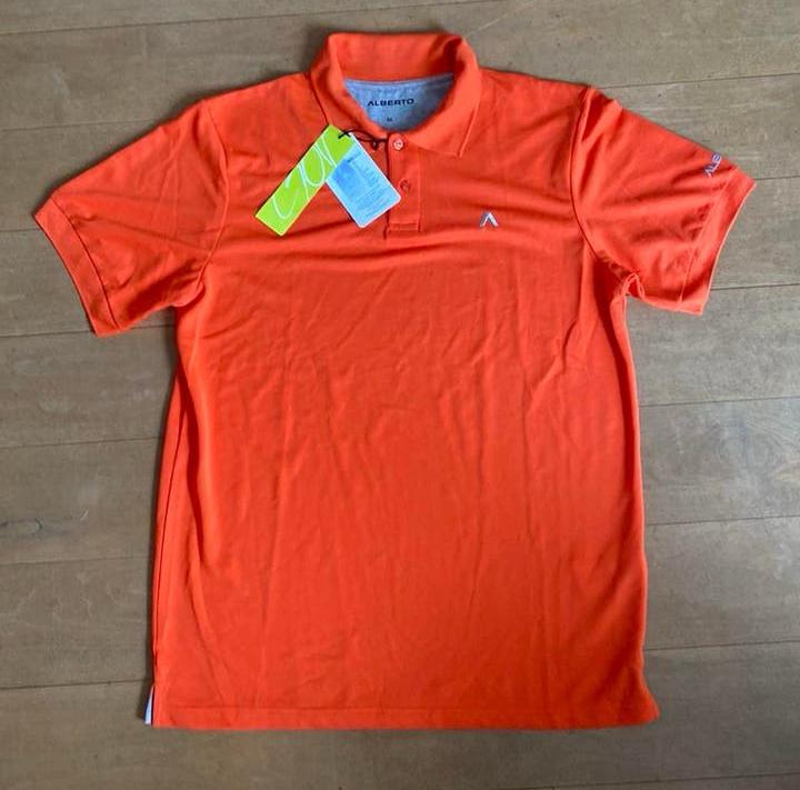NIEUWE ALBERTO GOLF POLO / MEDIUM. ( ORANJE ), Sport en Fitness, Golf, Ophalen, Nieuw, Kleding