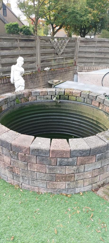 Vijver met 3 filterkamers en Aqua Forte V30 pomp, Ophalen of Verzenden, Gebruikt