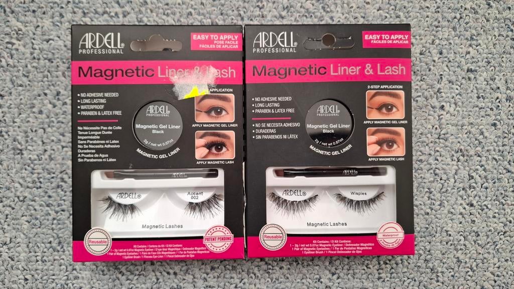 2x ardell magnetic liner & lash nepwimpers (nieuw), Ophalen of Verzenden, Nieuw, Zwart, Ogen