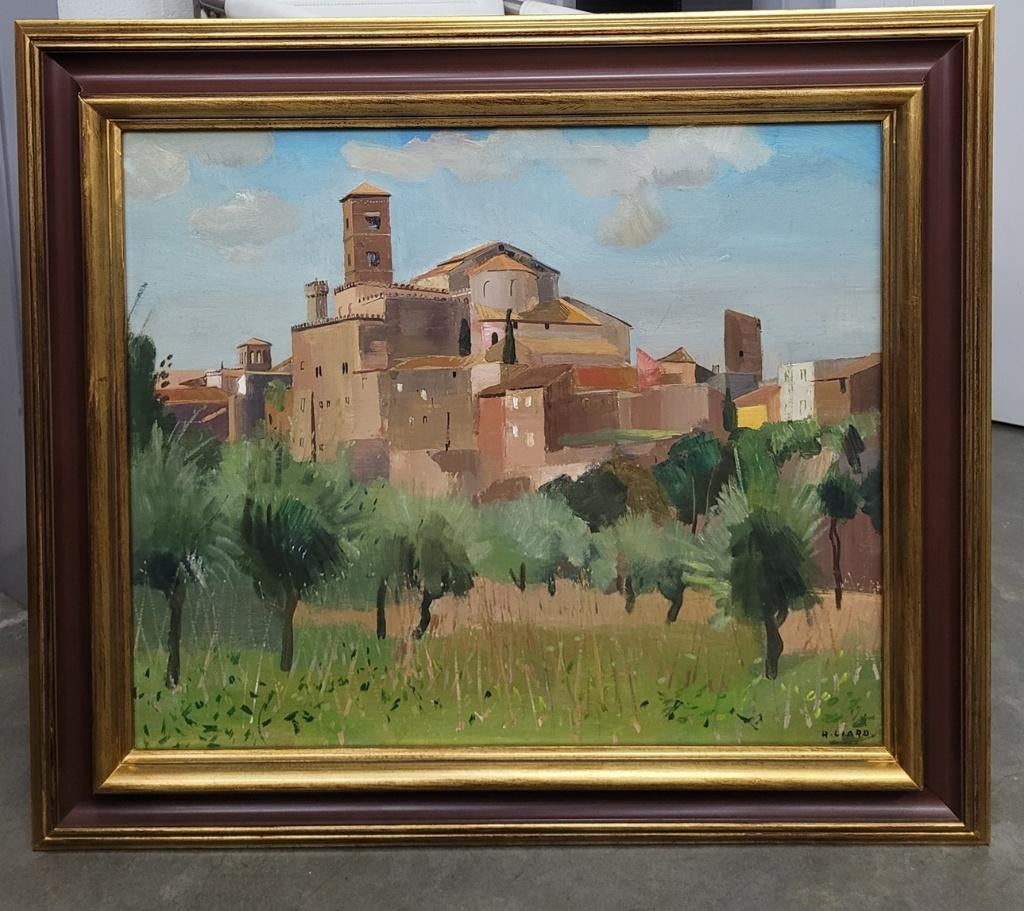 Robert LIARD, Zuiders stadsgezicht, Antiek en Kunst, Kunst | Schilderijen | Klassiek, Ophalen of Verzenden