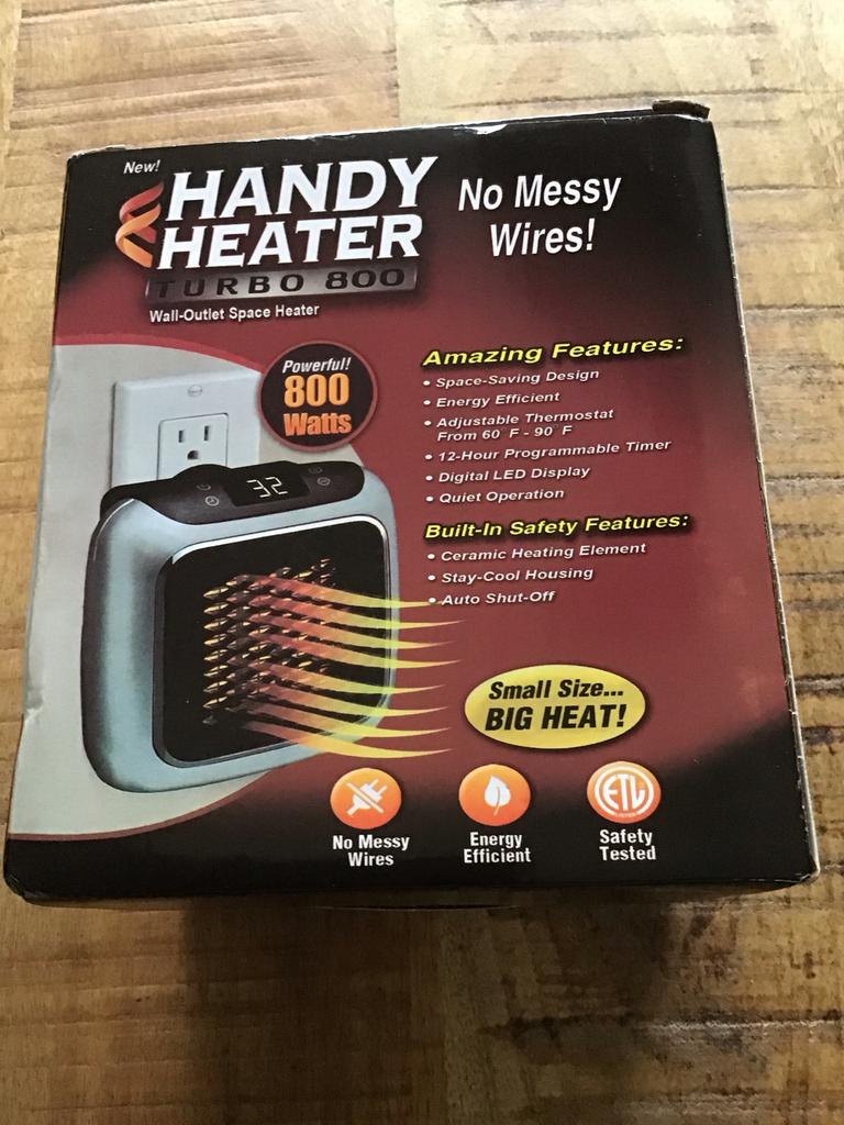 Ruimteverwarmer met timer en afstandsbediening, Minder dan 30 cm, Overige typen, Nieuw, Minder dan 60 cm