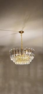 Luxe Kristallen Hanglamp / Gouden Kroonluchter - Diverse Mat, Huis en Inrichting, Lampen | Kroonluchters, Ophalen of Verzenden