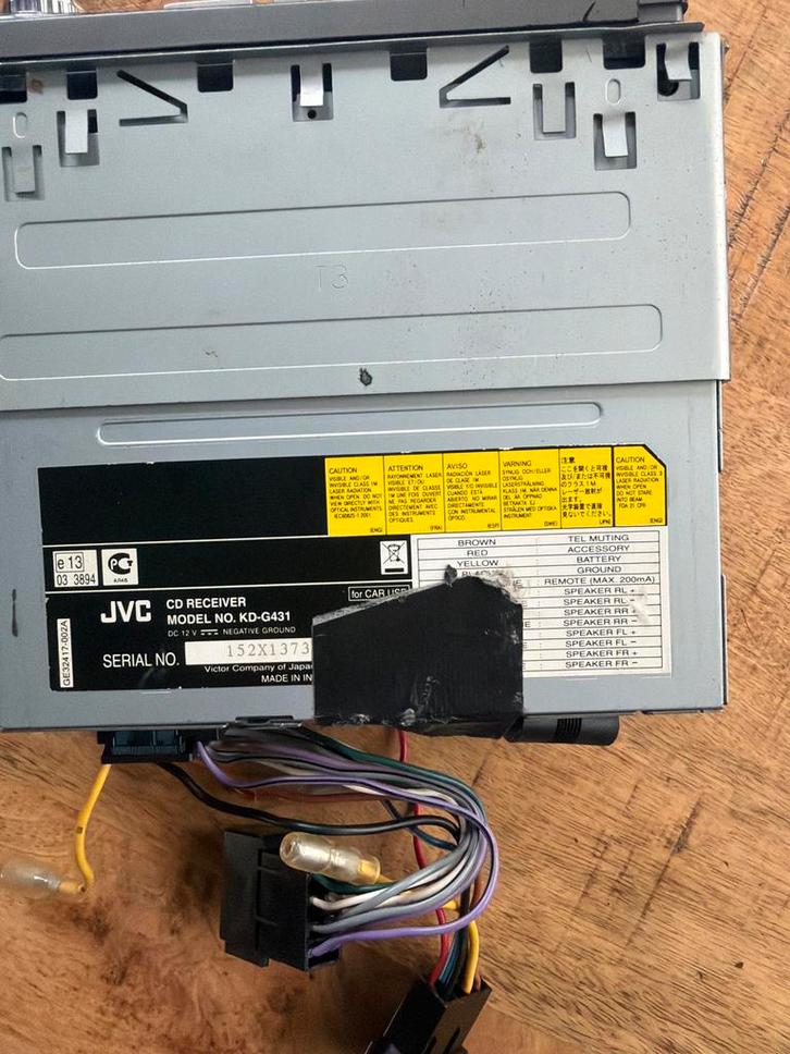 JVC KD-G431 Autoradio CD Receiver, Auto diversen, Autoradio's, Zo goed als nieuw, Ophalen